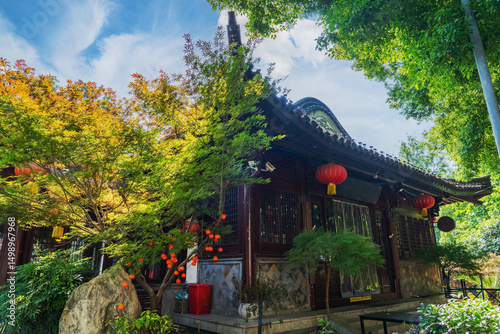 Ancient buildings and beautiful Jiangnan garden landscapes in Nanjing, Jiangsu Province, China on May 12, 2025