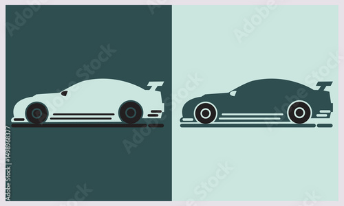 car icon vector illustration with elegant background