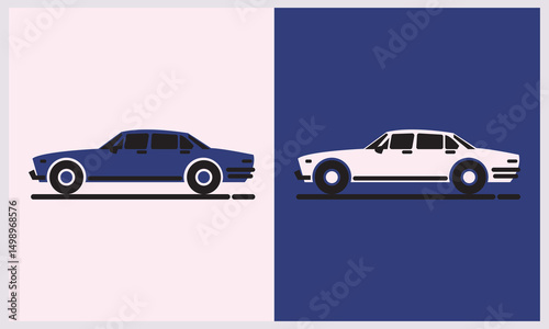 car icon vector illustration with elegant background