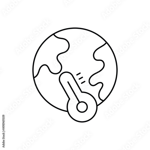 global warming Vector icon