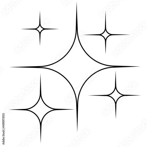 Sparkle vector icon. Shine symbol illustration. star sign or logo.