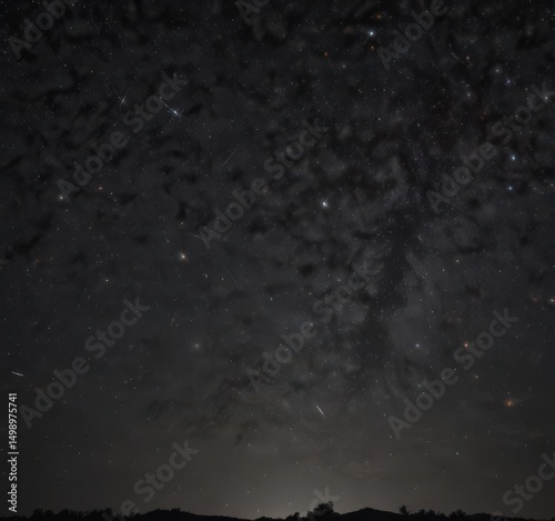 Dark, star-filled night sky; countless sparkling stars visible ,  starry,  universe exploration,  outer space