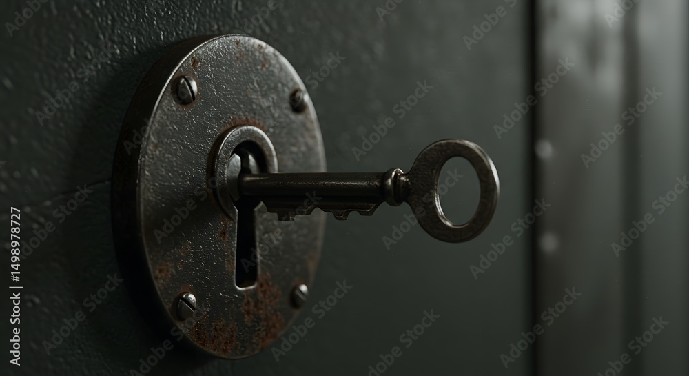 Fototapeta premium The Old Key and Lock