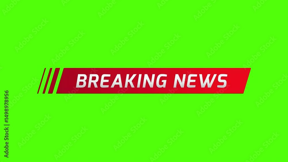 Breaking news animation green screen news intro lower third green screen background footage