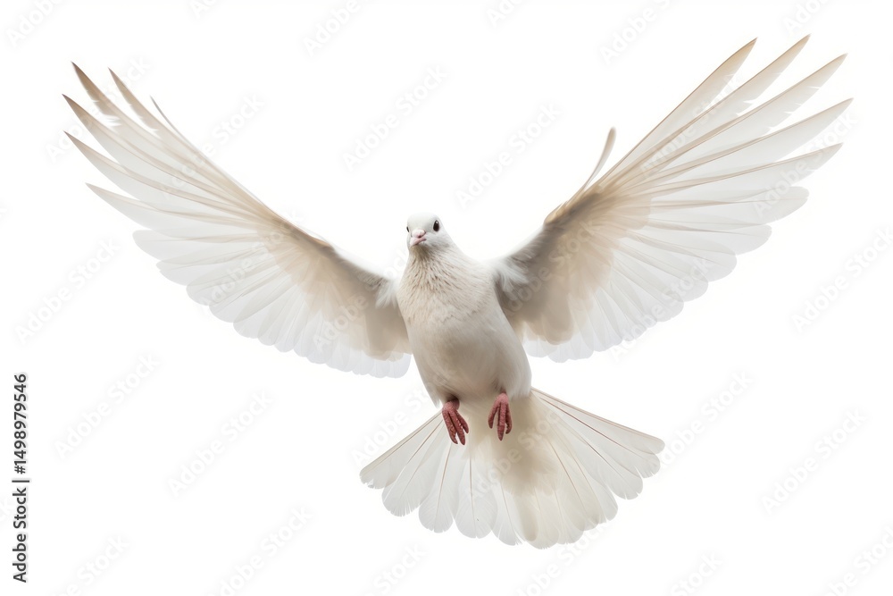 Obraz premium Photo of flying dove animal white bird.