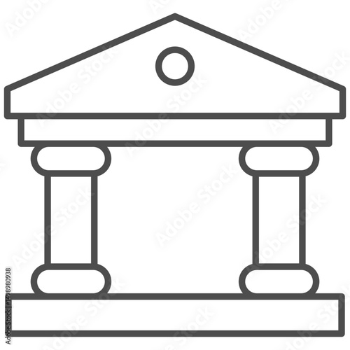 Municipal Outline Icon Element For Design