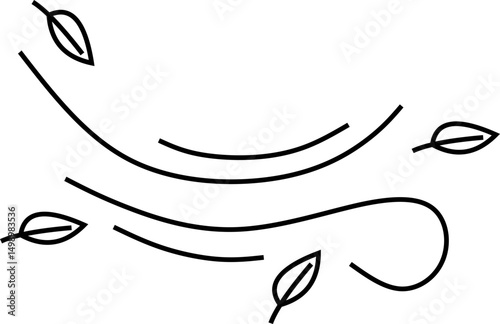 Wind with Leaf