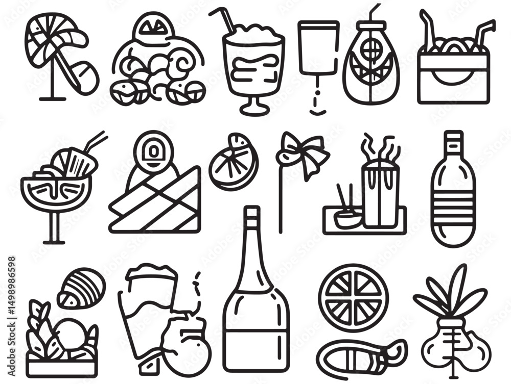 Fototapeta premium Elegant and Minimalist Line Art Designs for Creative Projects