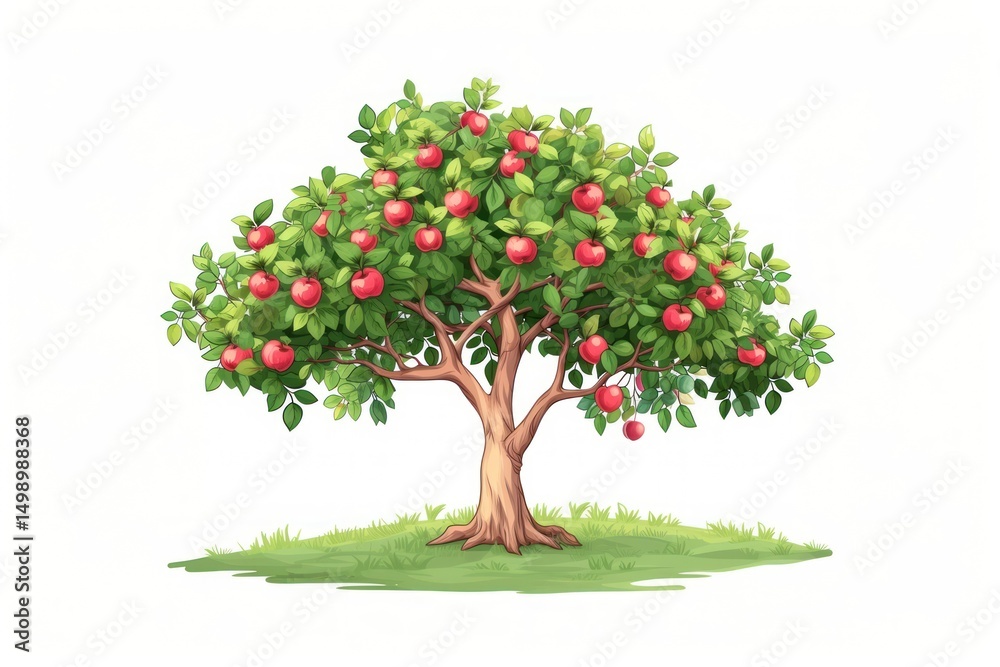 Obraz premium Apple tree in eden plant fruit food.