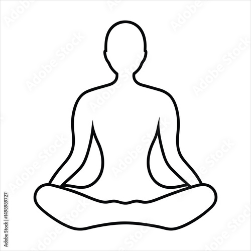 silhouette of a yoga pose