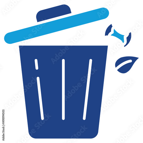 Organic Waste Dual Tone Icon Element For Design