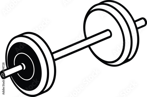 dumbbell isolated on white background