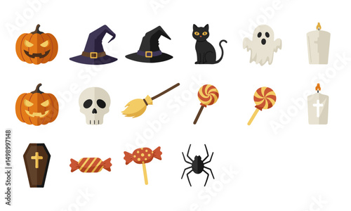 Halloween Spooky Elements Collection