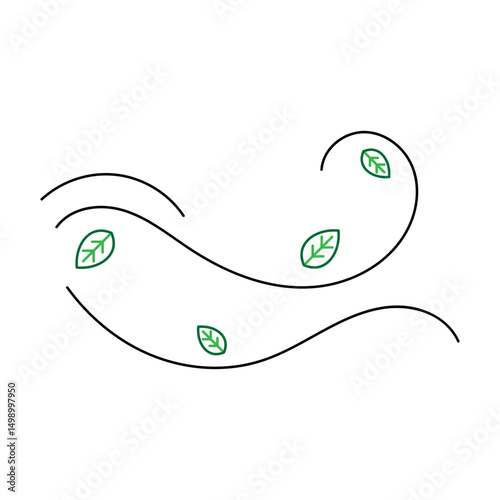 Wind With Leaf