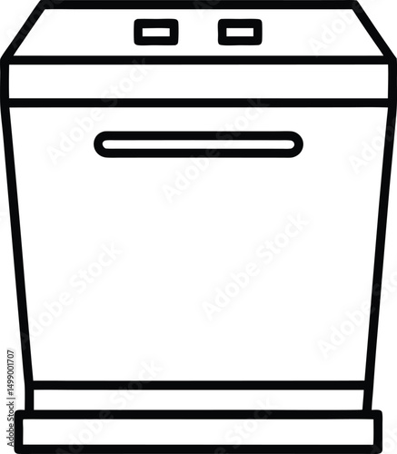 vector illustration of a trash can