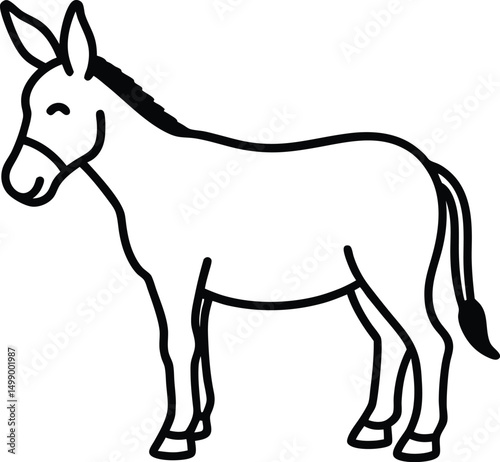 donkey vector illustration