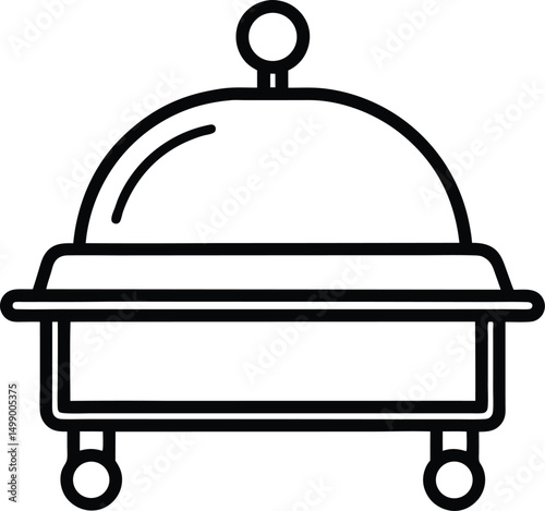restaurant cloche icon