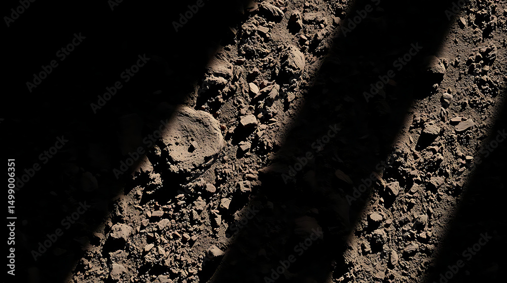 Fototapeta premium Dark Soil Texture Background High-Resolution Image for Design Projects