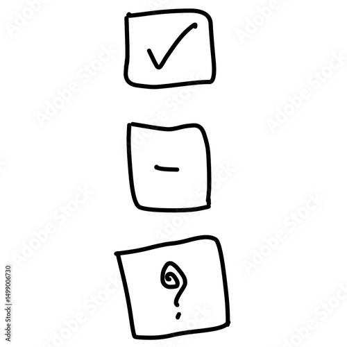 yes and no buttons