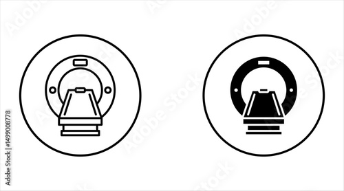 MRI icon vector collection. vector sign illustration