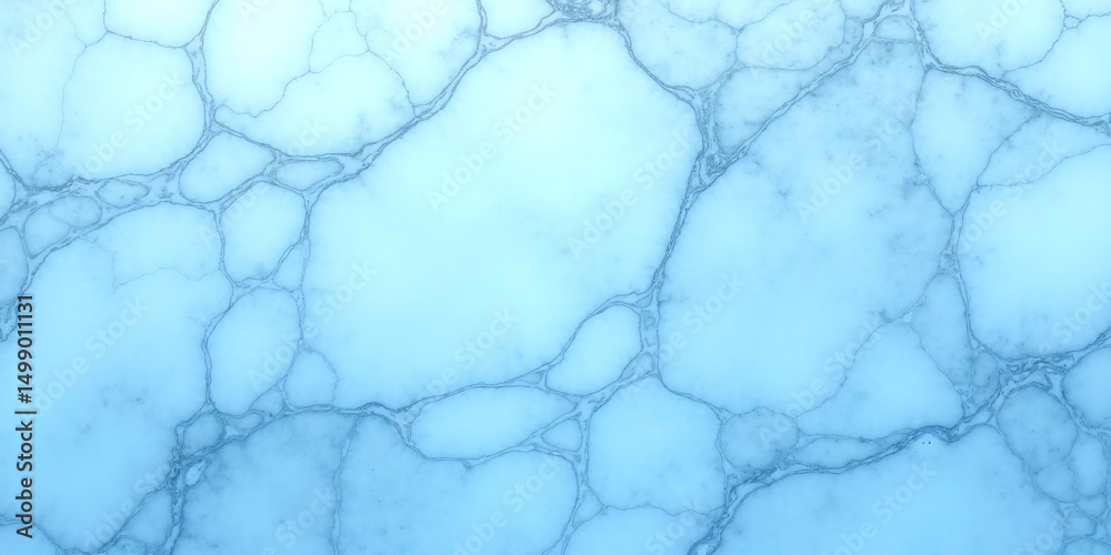 Obraz premium Abstract blue marble texture with intricate veining on a light background.