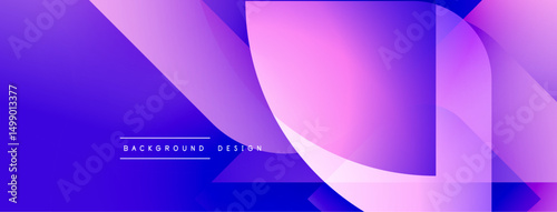 Abstract gradient background. Purple, blue hues blend smoothly. Modern design elements create dynamic visual effect. Minimalist text present.