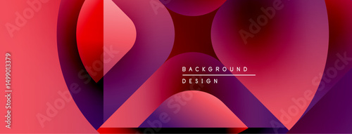 Abstract fluid shapes blend vibrant reds, purples. Modern design features text background, design. Gradient colors create dynamic visual effect.