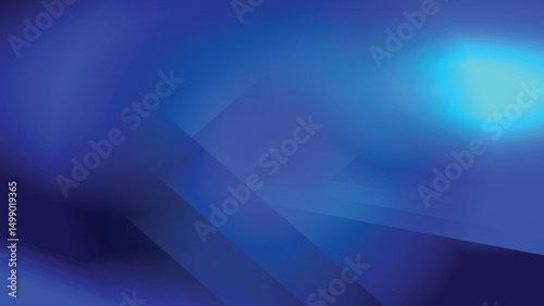 Abstract creative glowing ray light and shade on gradient blue background. Vector illustration.
