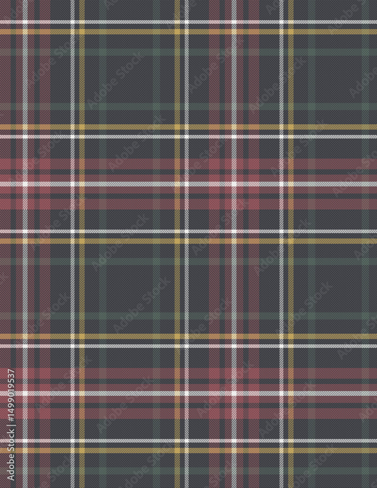 Obraz premium Illustration plaid twill shirt fabric idea. 