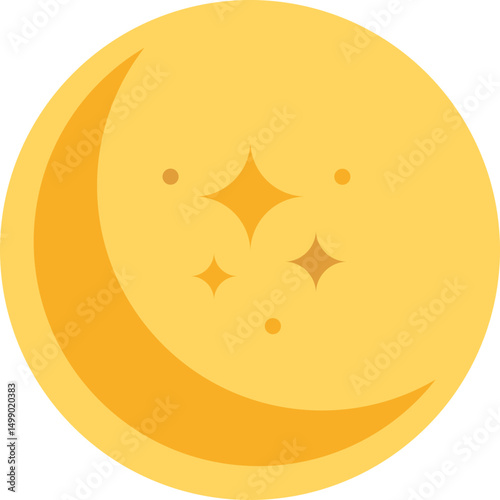 Space Moon Illustration