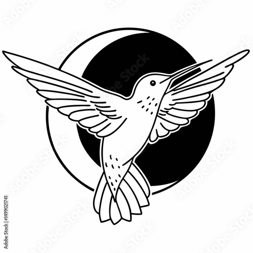 Flying dove and eagle vector silhouette illustrations symbolizing peace and freedom