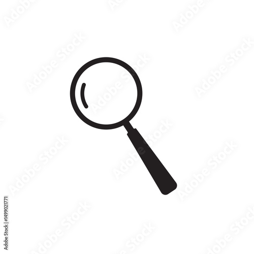 Magnify icon. Magnifying glass sign. Search icon. Modern flat pictogram. Search icon isolated on background. Simple vector symbol for web site design or button to mobile app