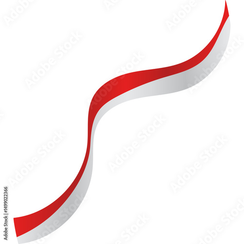 Indonesia Flag Ribbon