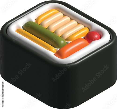 3d cute shusi icon