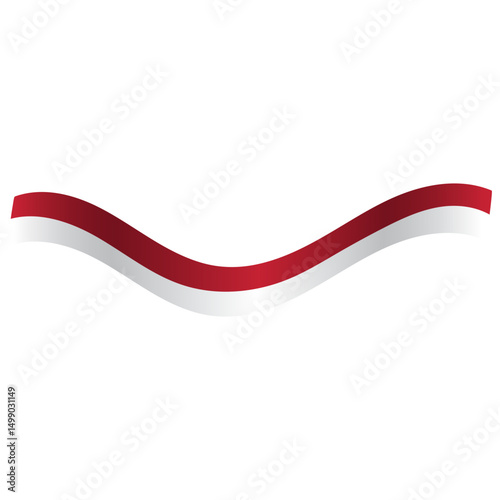 Free Download Indonesian Flag Ribbon - GFXLoad
