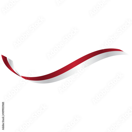 Indonesian Flag Ribbon