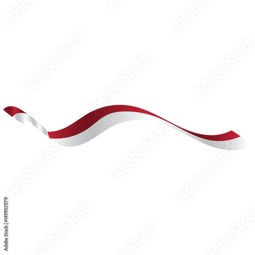 Indonesian Flag Ribbon