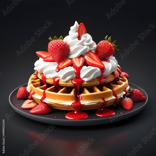 cake with strawberries