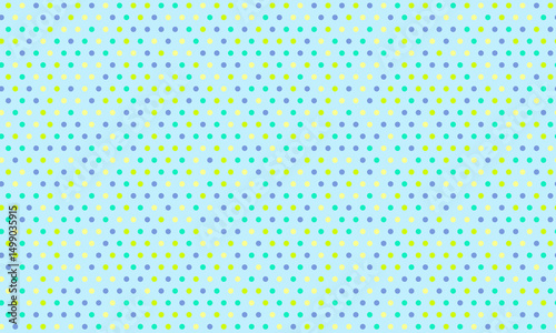 Delightful pastel polka dot pattern, perfect for backgrounds, textiles, or playful designs.  The subtle color variation and repeating motif create a cheerful and versatile visual.