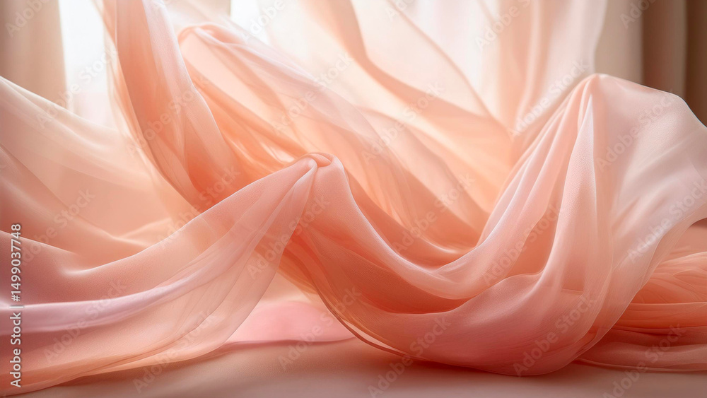 Obraz premium abstract translucent fabric background