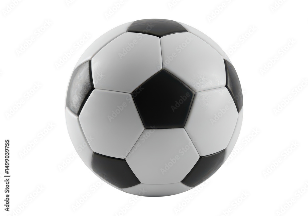 Soccer ball with black and white pattern isolated on black background Soccer ball with black and white pattern isolated on black background
