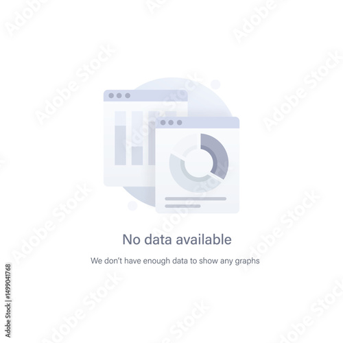 No Data Available Dashboard Empty State Illustration