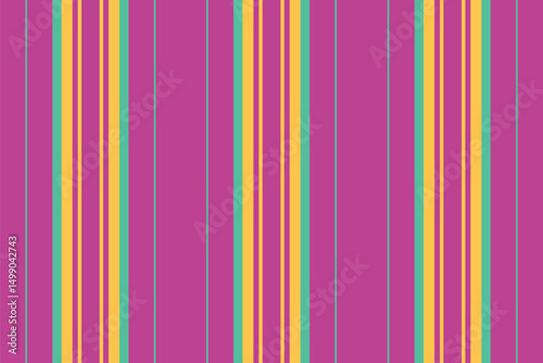 Vibrant vertical stripes in pink, yellow, and teal create a cheerful, playful pattern perfect for textile design, website backgrounds, or packaging.