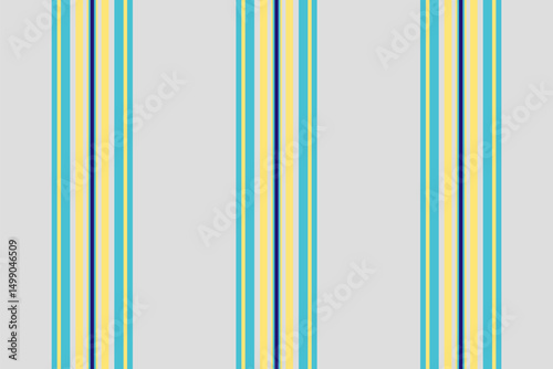Vibrant vertical stripes in teal, pale yellow, and navy on a light gray background.  Perfect for textile design, website backgrounds, or stationery.