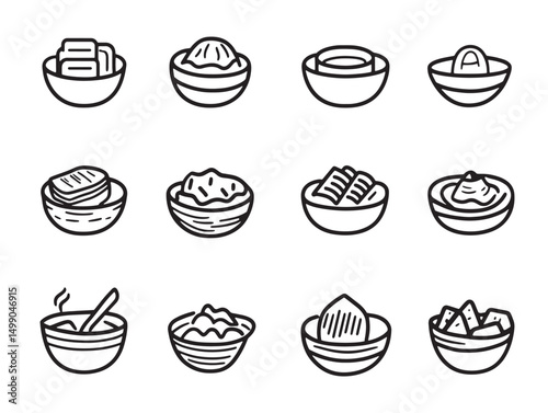 detailed cobbler line art showing shoe repair process