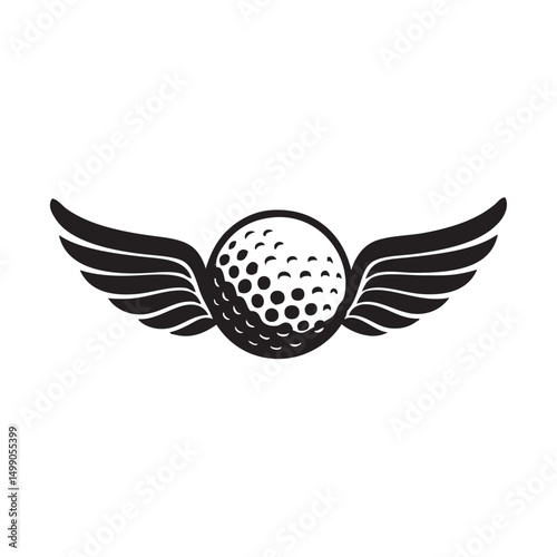 golf ball with wings
