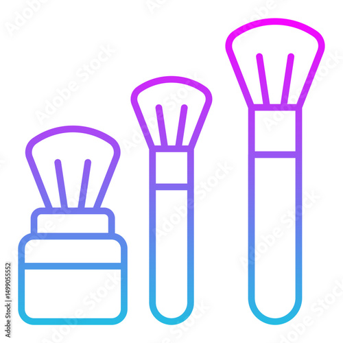 Makeup brushes Icon