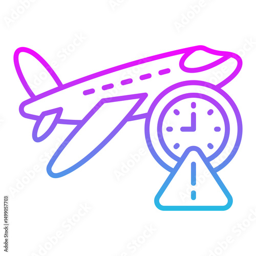 Flight delay Icon