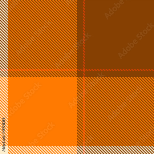 Vibrant autumnal plaid pattern in warm oranges and browns. Perfect for fallthemed designs, textile projects, or website backgrounds. Evokes feelings of warmth, comfort, and the changing seasons.