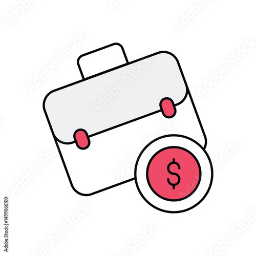 Briefcase Vector icon